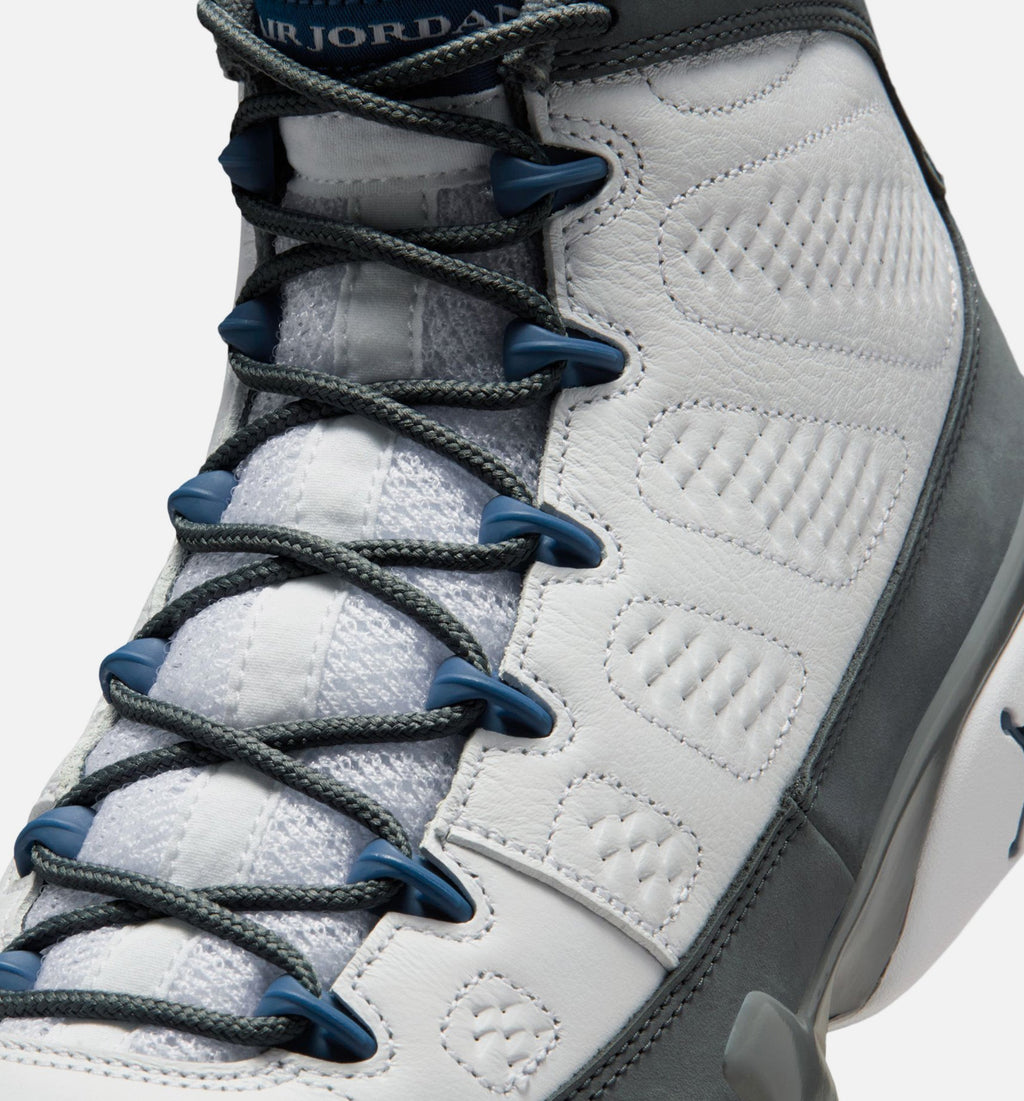 Air Jordan 9 Retro "Flint Grey and French Blue" Men's Shoe – White/French Blue/Flint Grey
