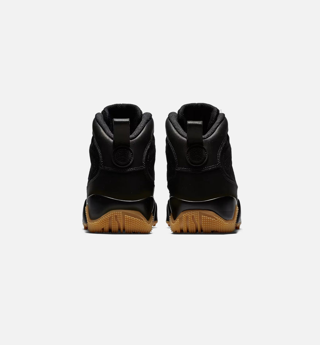 Air Jordan 9 Retro Men's Lifestyle Boots - Black/Black Gum/Light Brown