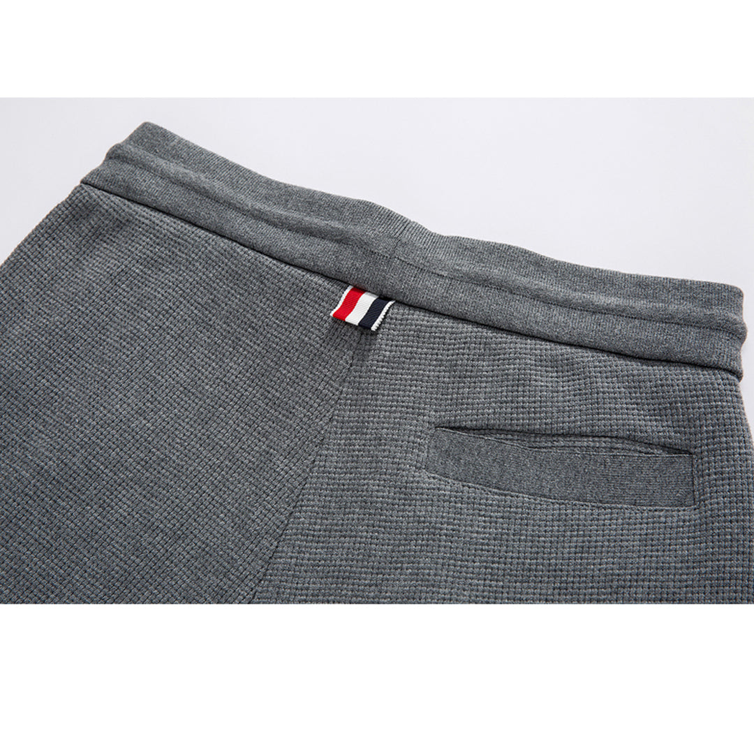 Thom Browne Style Four-Bar Sweatpants