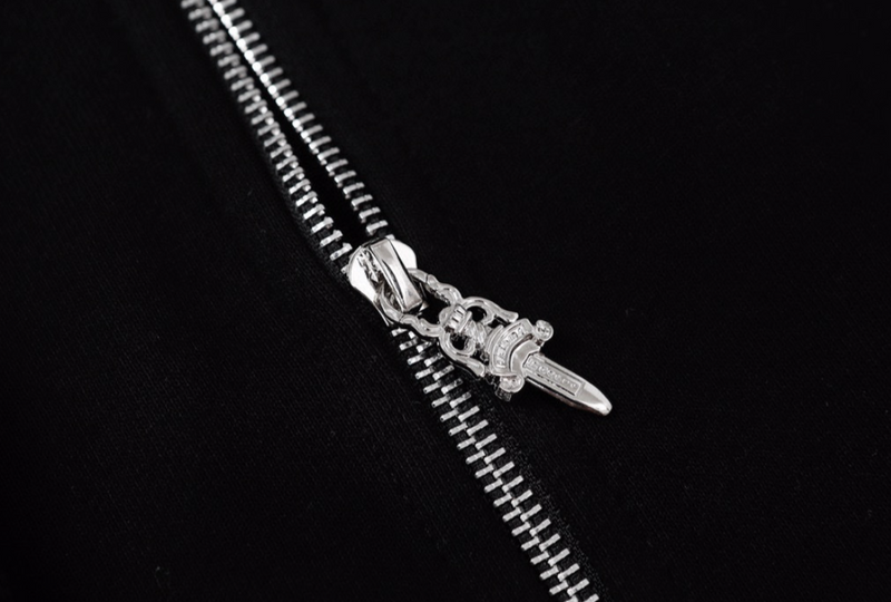 Gothic Cross Zip-Up Hoodie