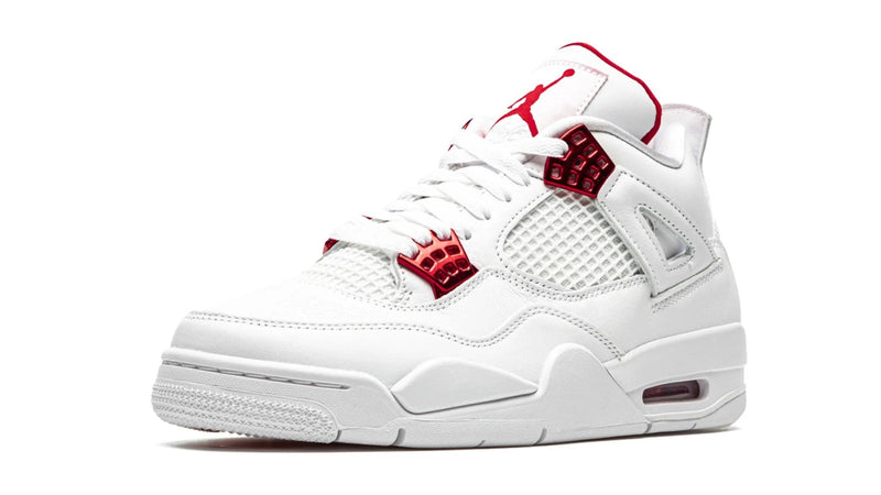 Air Jordan 4 Retro 'Metallic Pack' – University Red & Metallic Silver AJ4 with Premium Chrome Accents