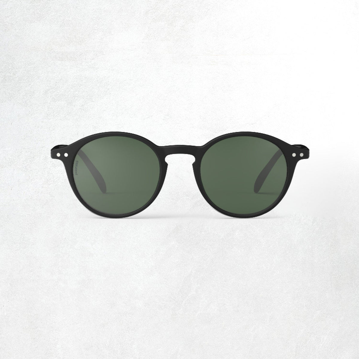 Izipizi Sun Glasses #D: Black Polarized Green Lenses