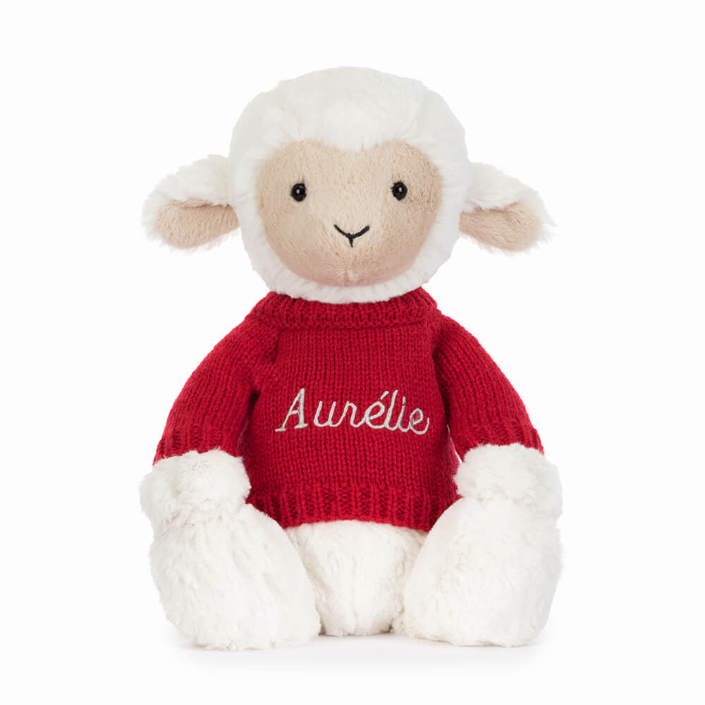 Skipson Lamb with Personalized Red Jumper