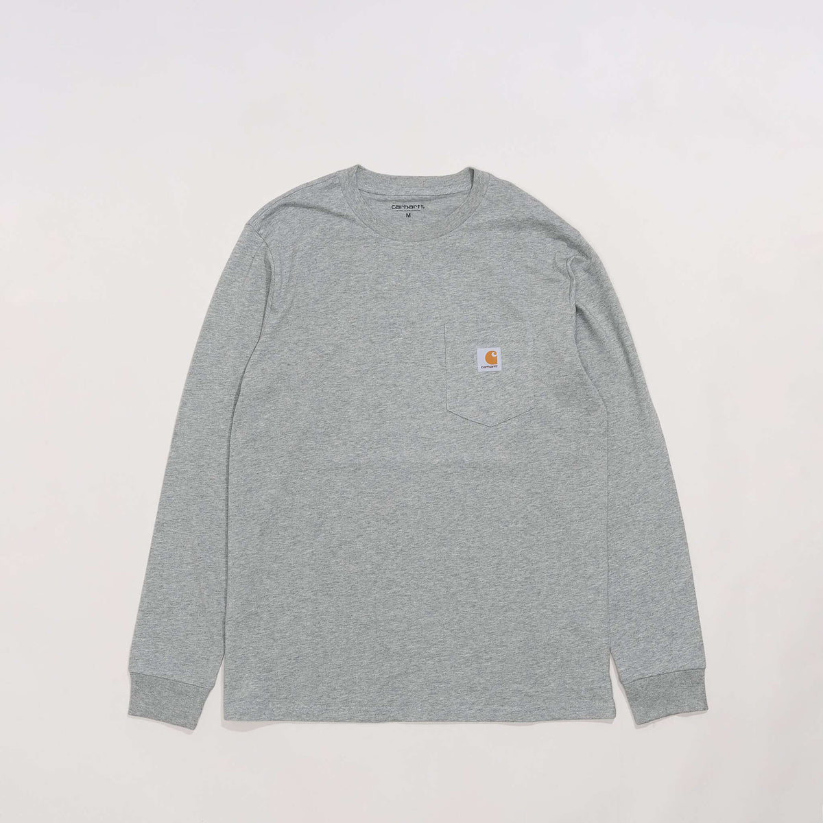 Carhartt WIP L/S Pocket T-Shirt: Grey Heather