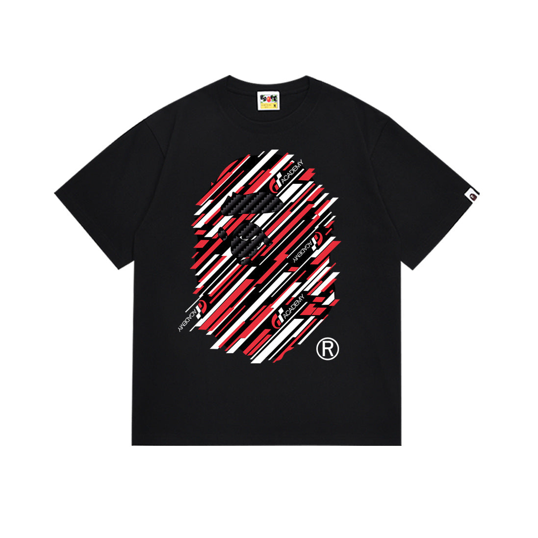 Bape Camo Ape Head Graphic Oversized Tee Streetwear Unisex