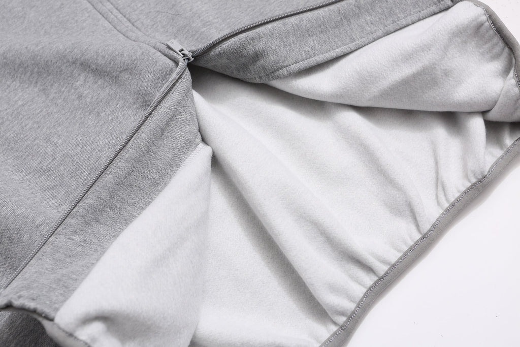 Fear of God Striped Letter Embroidered Fleece Zip-Up Jacket Unisex