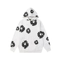Denim Tears Cotton Wreath Graphic Hoodie - White / Black Contrast Edition