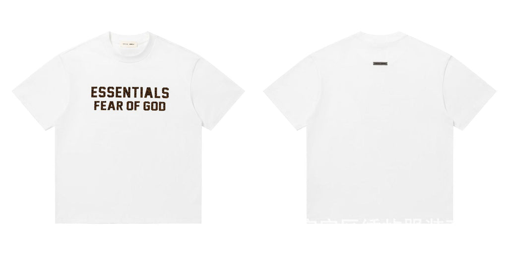 Fear Of God Essentials Letter Series Crew Neck Short Sleeve T Shirt
