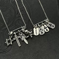 Chrome Hearts pin necklace with various elements