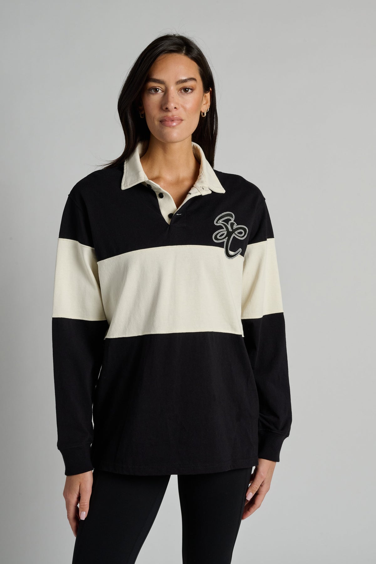 Charlie Long Sleeve Rugby Polo