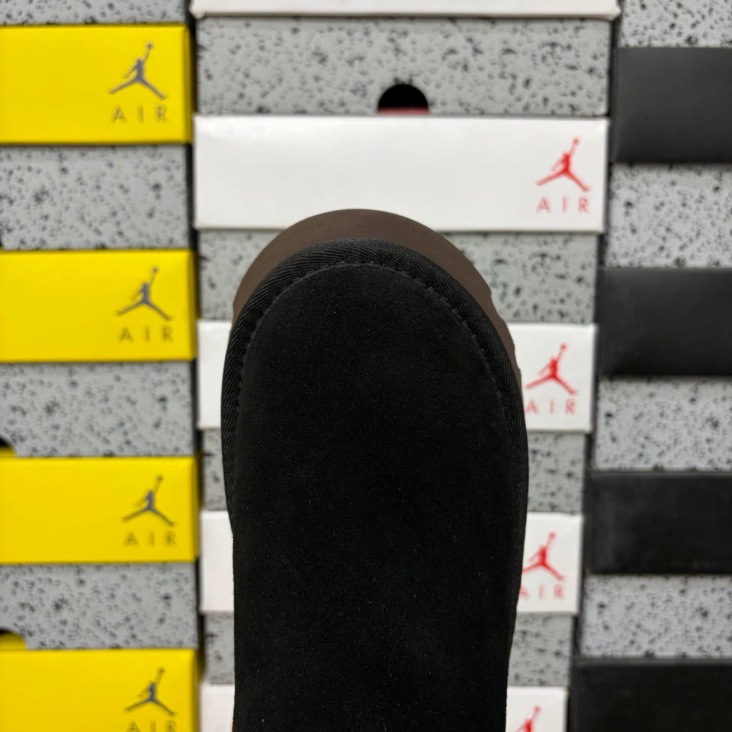 UGG Classic Quilted Platform Boot – Women's Mid-Height Suede Boot in Black