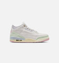 Air Jordan 3 Retro Mens Lifestyle Shoe - Sail/Jade Glow/Misty Lilac