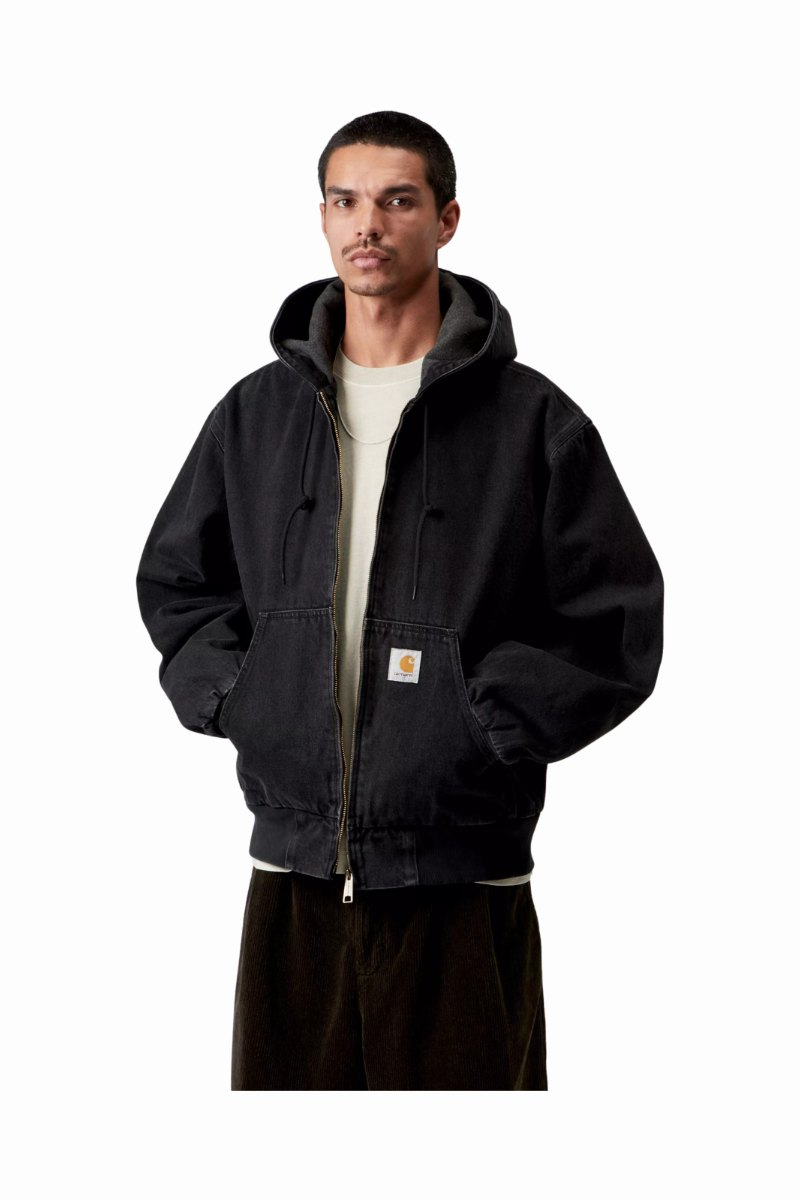 CARHARTT WIP OG ACTIVE JACKET Black Stone Washed