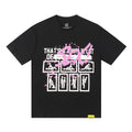 THAT'S A AWFUL LOT OF COUGH SYRUP White & Pink Graphic Short-Sleeve T-Shirt