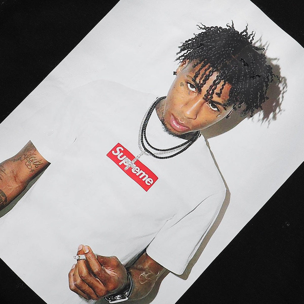 Supreme Rapper Portrait Graphic Short-Sleeve T-Shirt