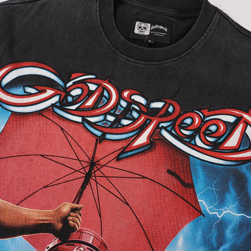 Godspeed Washed Graphic Short-Sleeve T-Shirt
