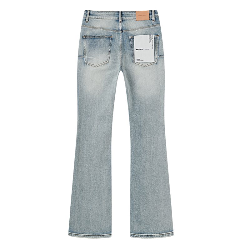 Purple Brand Dot Embellished Flared Jeans