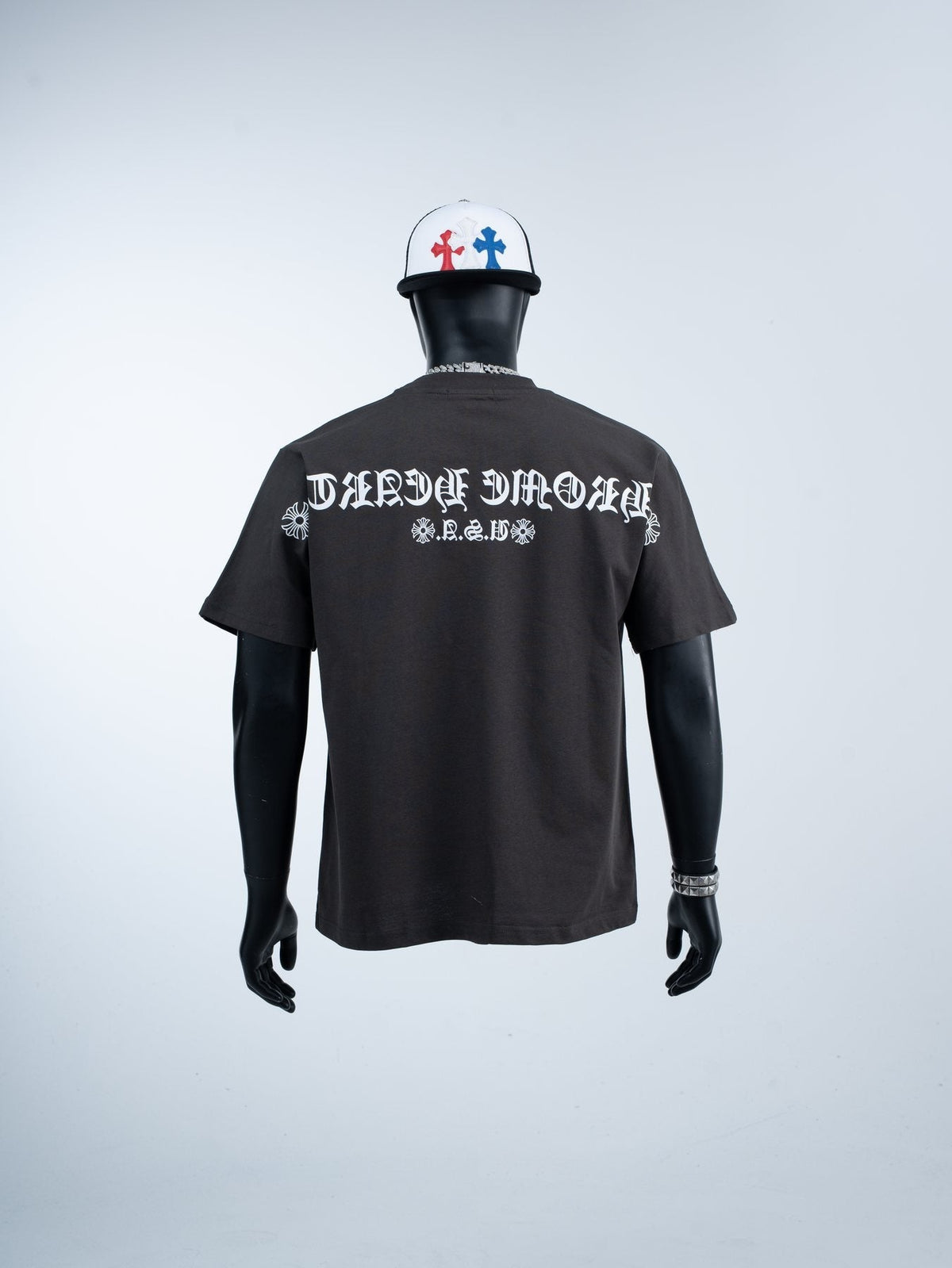 Chrome Hearts Horseshoe Gothic Graphic T-Shirt