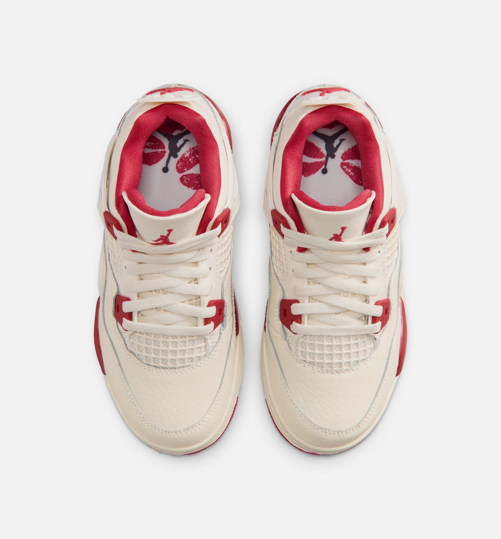 Air Jordan 4 Retro Valentine's Day Preschool Shoes