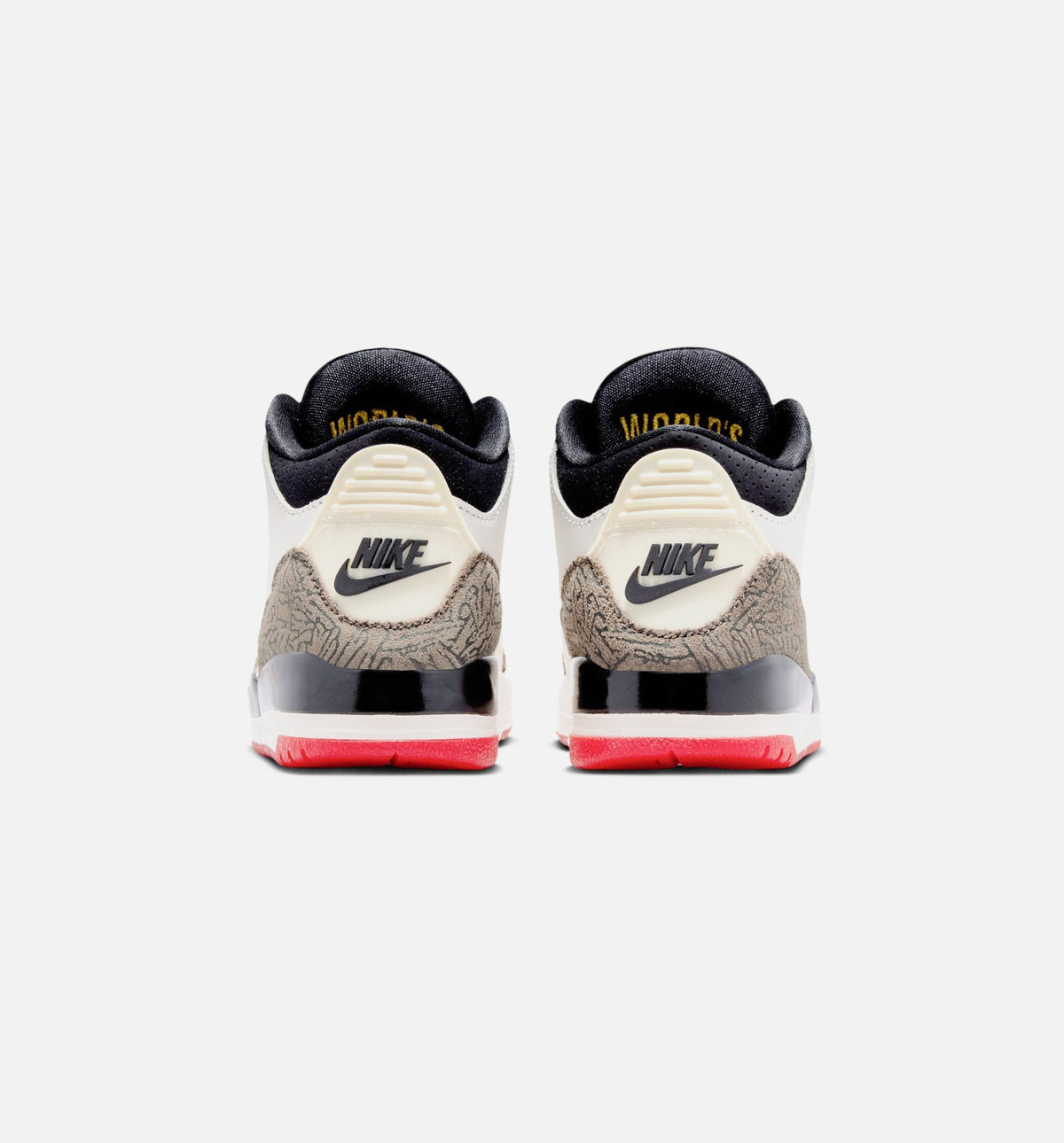 Air Jordan 3 Retro Sail and University Red | Preschool Lifestyle Shoe | Sail/Black/University Red/Light Ivory