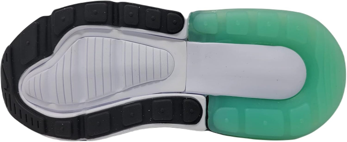 Little Kid's Nike Air Max 270 White/Volt-Black-Laser Blue (DX3348 100)