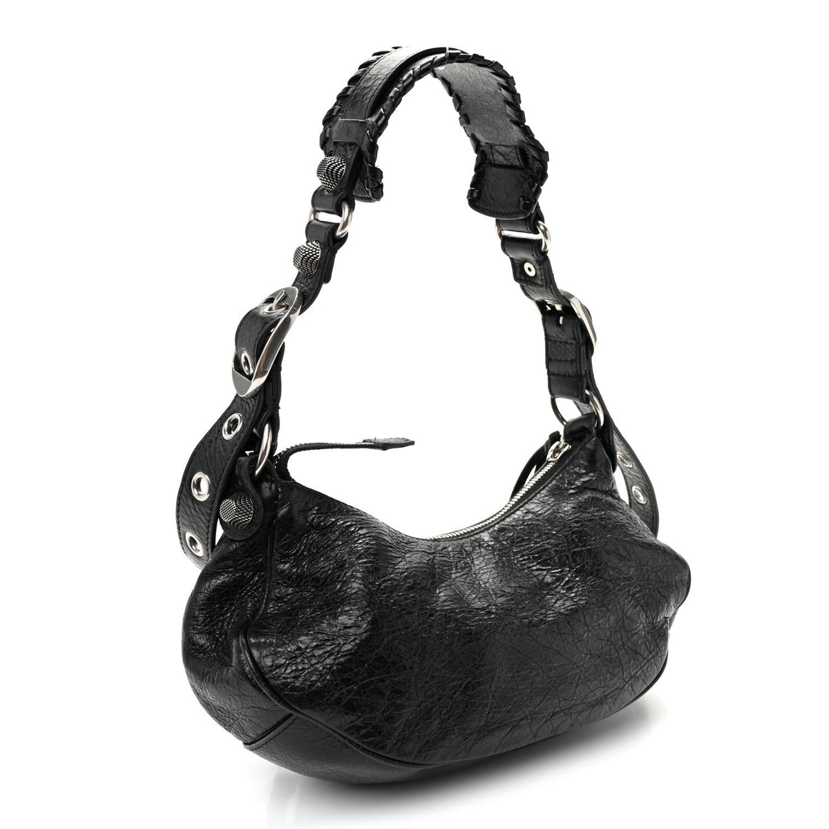 Agneau Arena Le Cagole Shoulder Bag XS Black