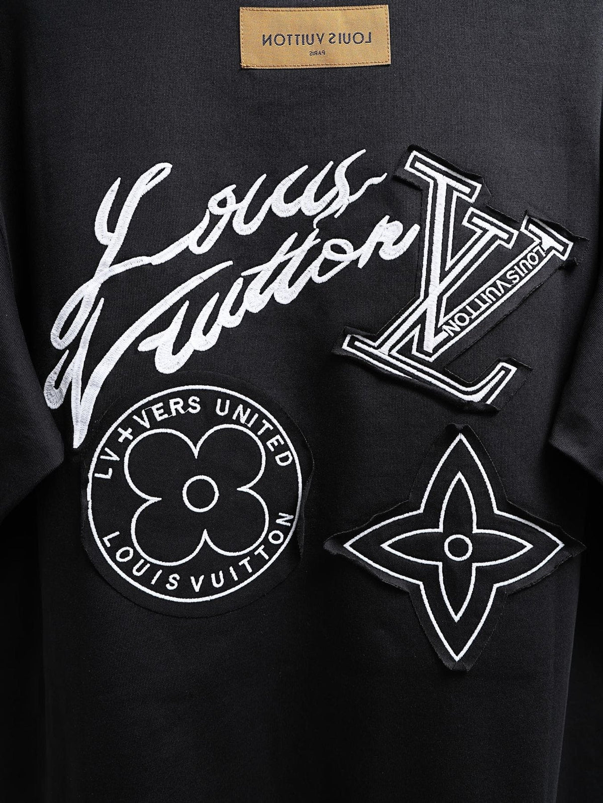 Louis Vuitton*LV Clover Patch Back Graphic T-Shirt