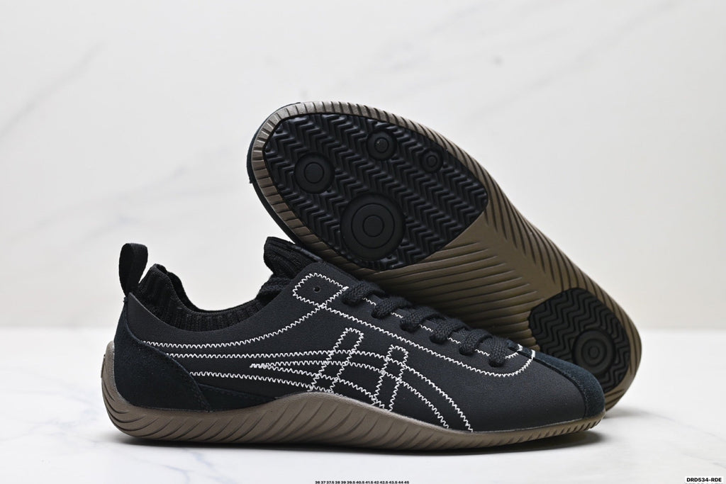 Onitsuka Tiger Low Profile Runner Black Line Art Unisex Shoes Style 33