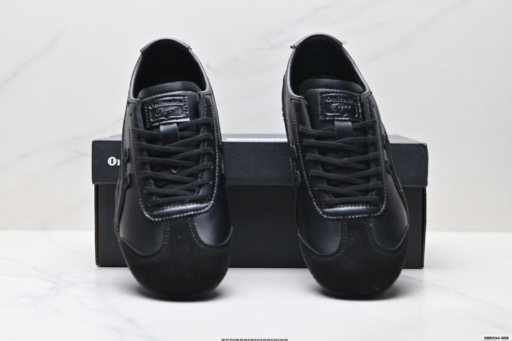 Onitsuka Tiger Low Profile Runner Black Tonal Unisex Shoes Style 36