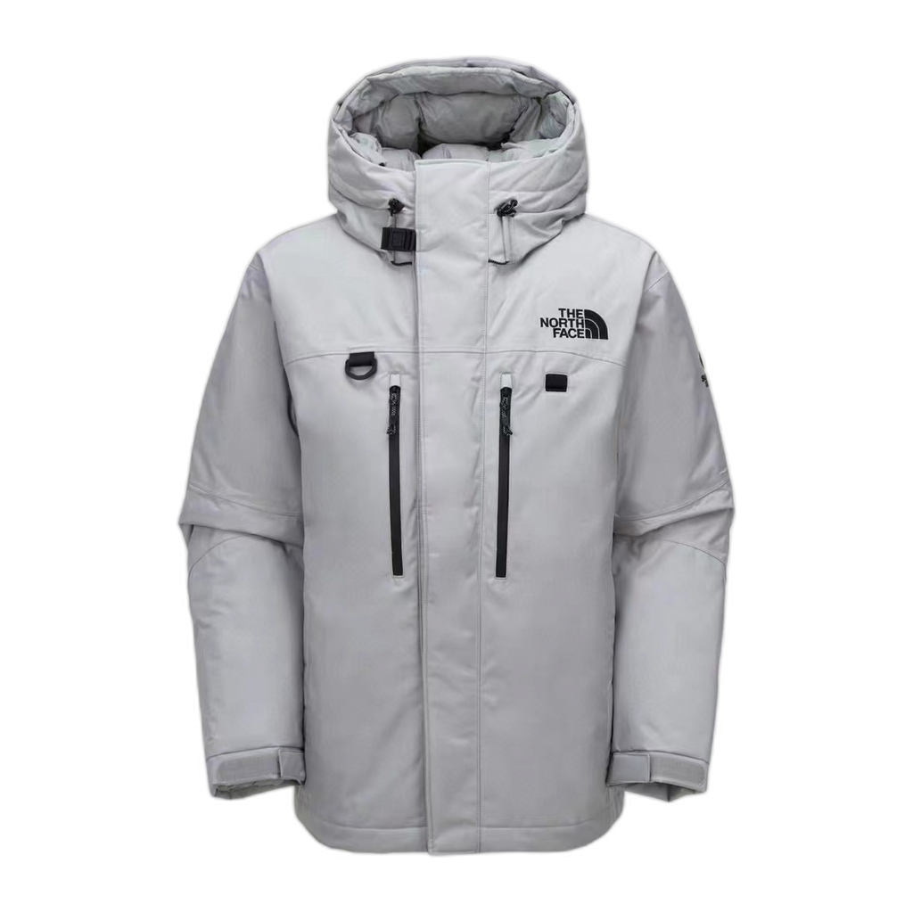 The North Face Himalayan Down Parka – Grey & White | 700-Fill | Expedition-Grade