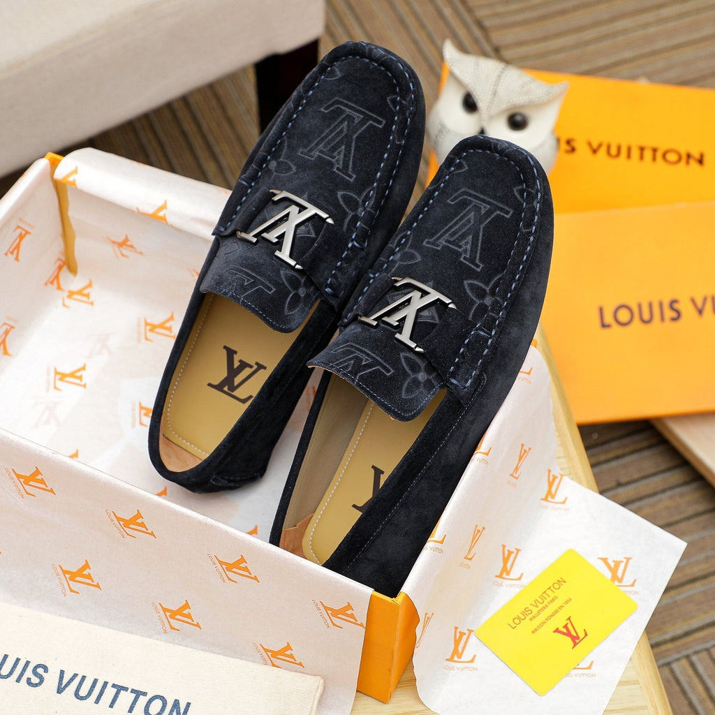 Louis Vuitton Embossed Driving Loafers