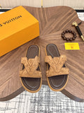 Louis Vuitton Monogram Slide Sandals - Rubber Sole