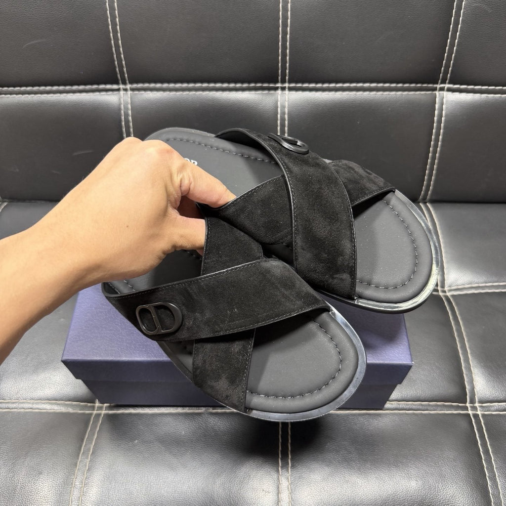 Dior Men's Crossover Slide Sandals