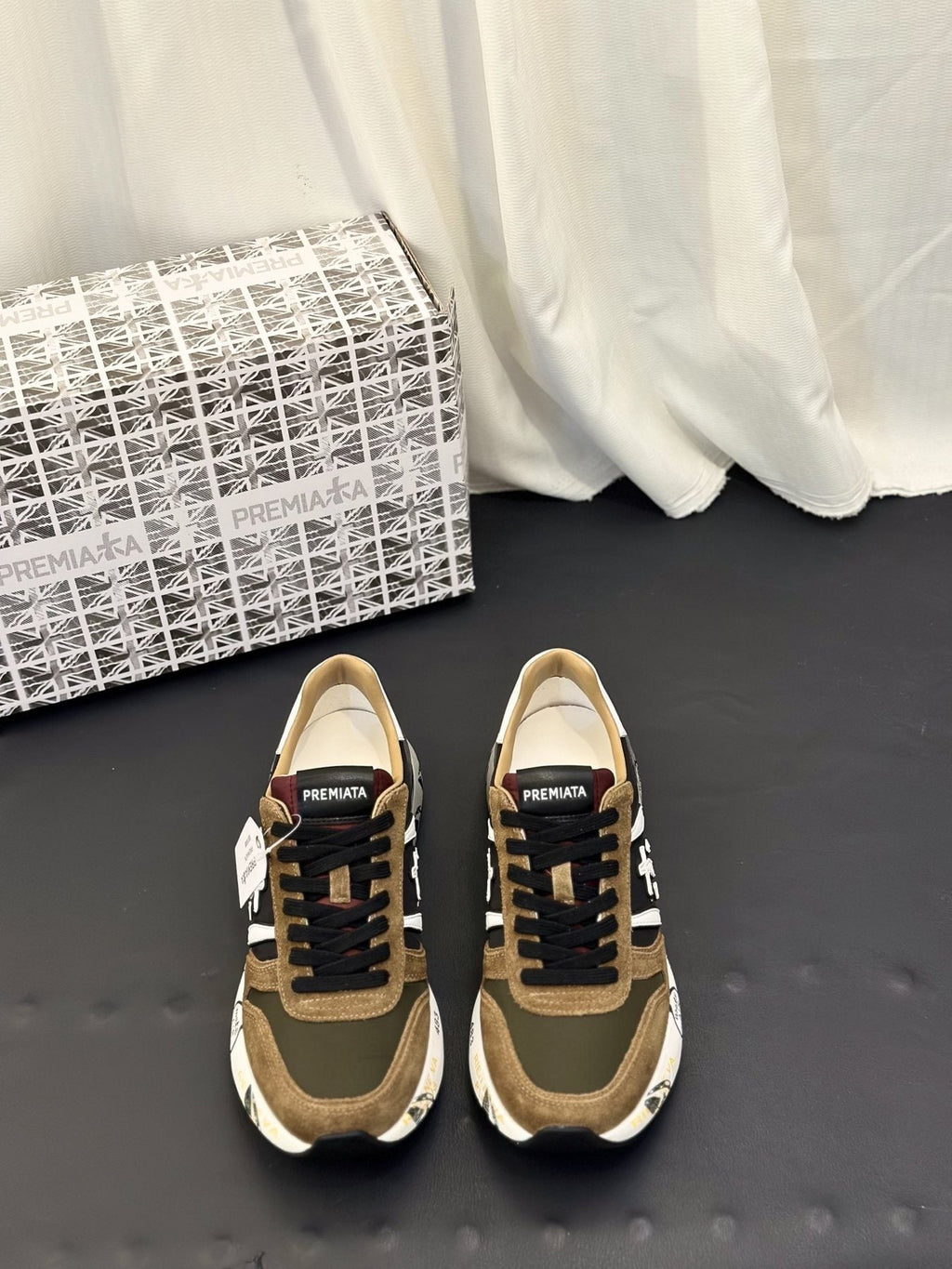 Premiata Men's Graphic Sole Low-Top Sneakers