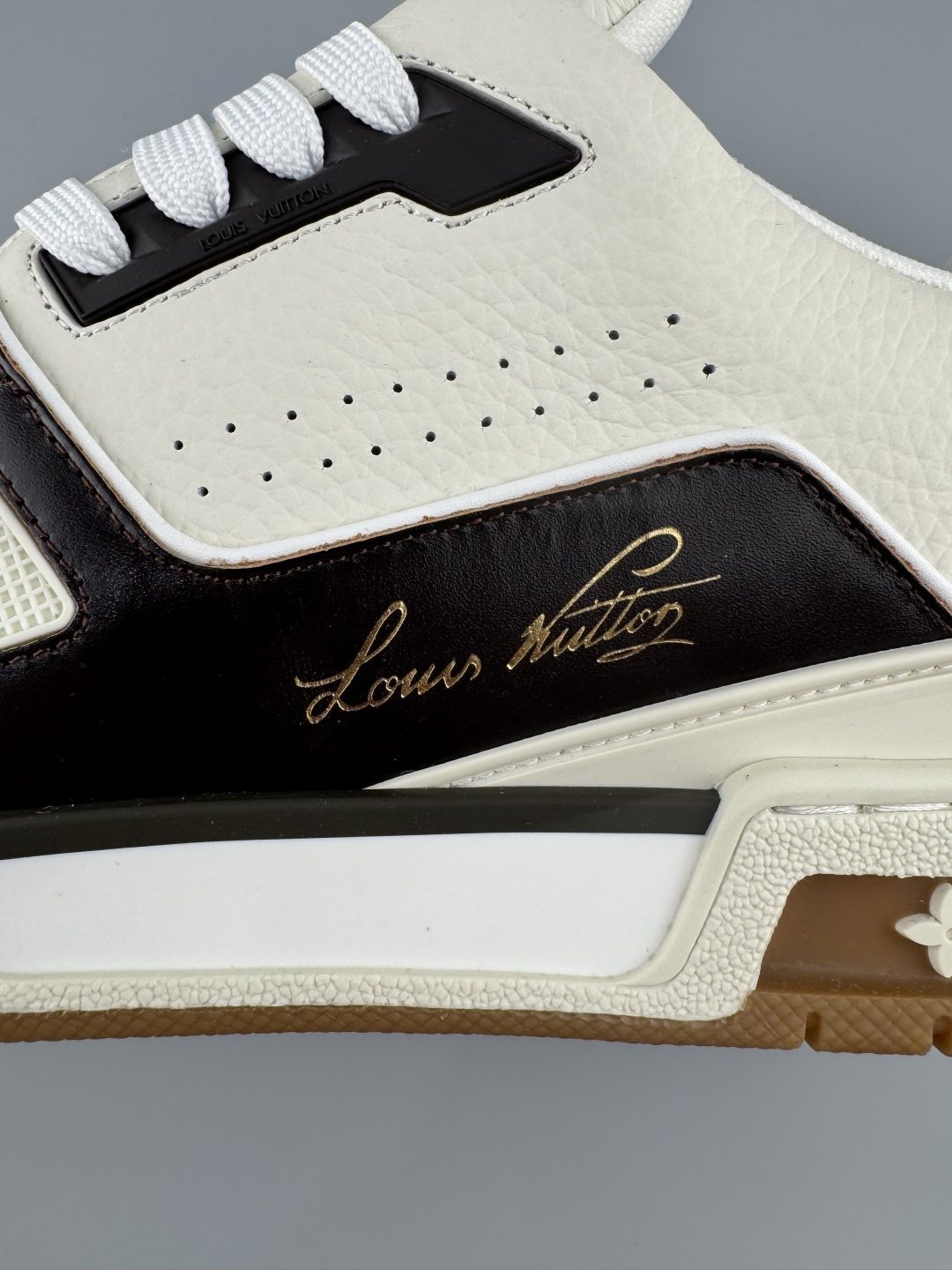 Louis Vuitton Men's White & Black Low-Top Sneakers