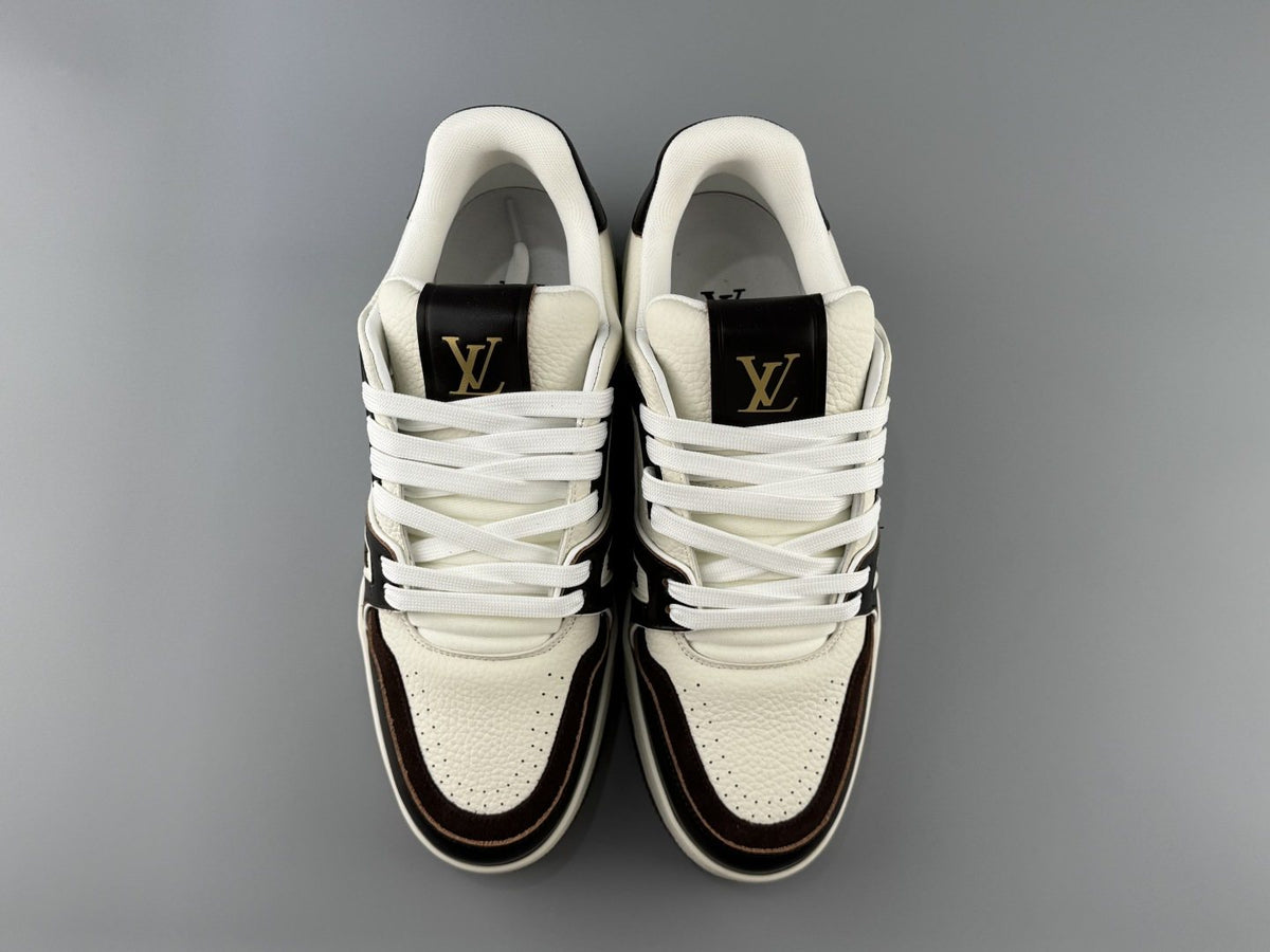 Louis Vuitton Men's White & Black Low-Top Sneakers