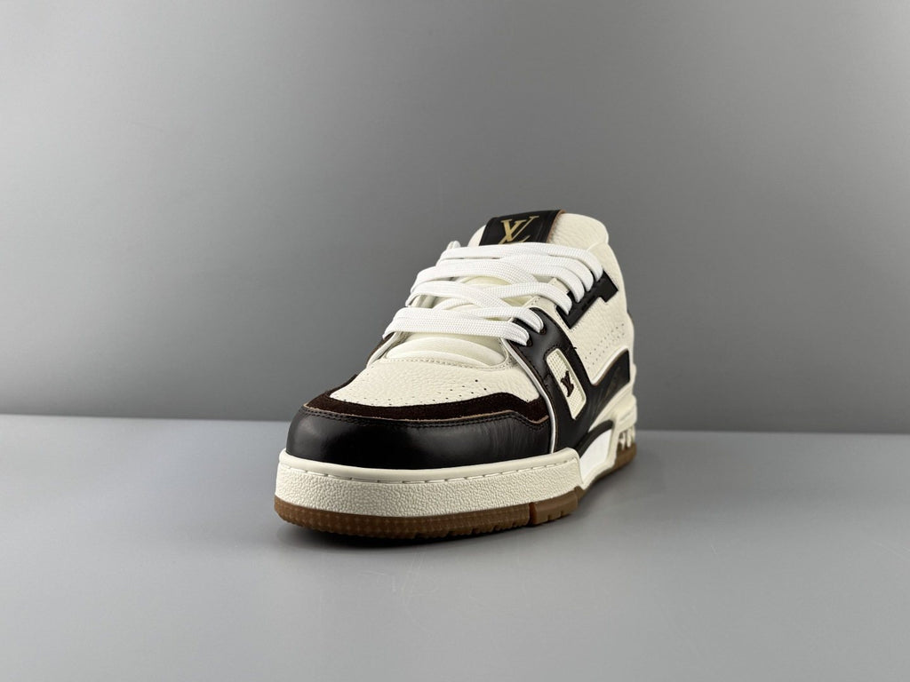 Louis Vuitton Men's White & Black Low-Top Sneakers