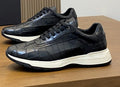 Zilli Men's Textured Low-Top Sneakers - Textured Upper With Stitched Panel Details