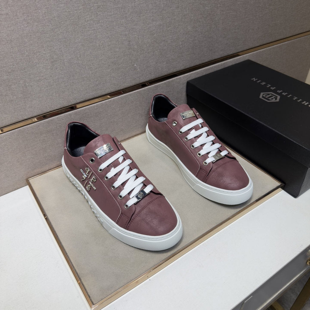 Philipp Plein Men's Logo Low-Top Sneakers