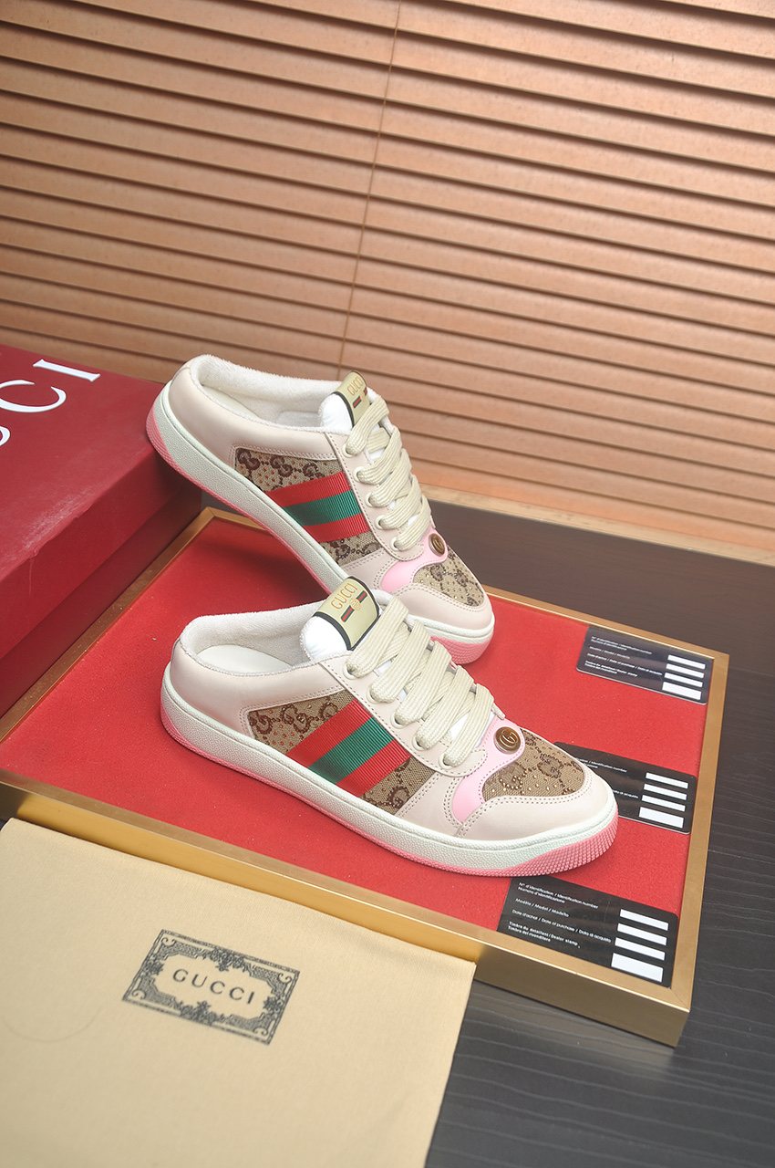 Gucci Striped Low-Top Sneakers