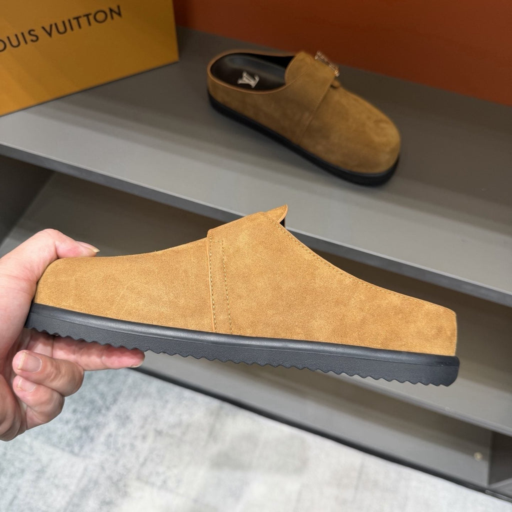 Louis Vuitton Men's Adjustable Strap Slip-On Shoes