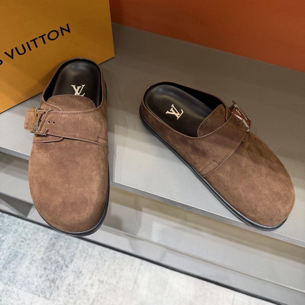 Louis Vuitton Men's Adjustable Strap Slip-On Shoes