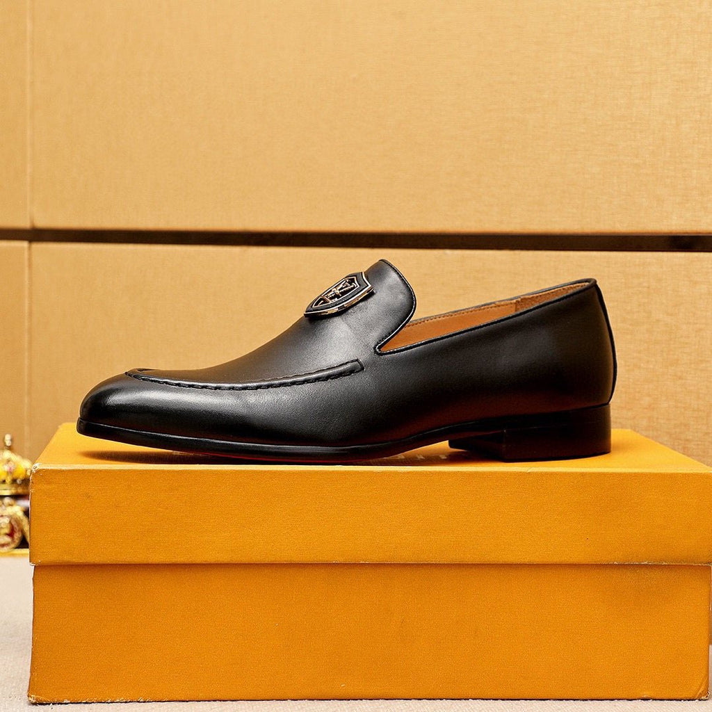 Louis Vuitton Shield-Detail Slip-On Shoes