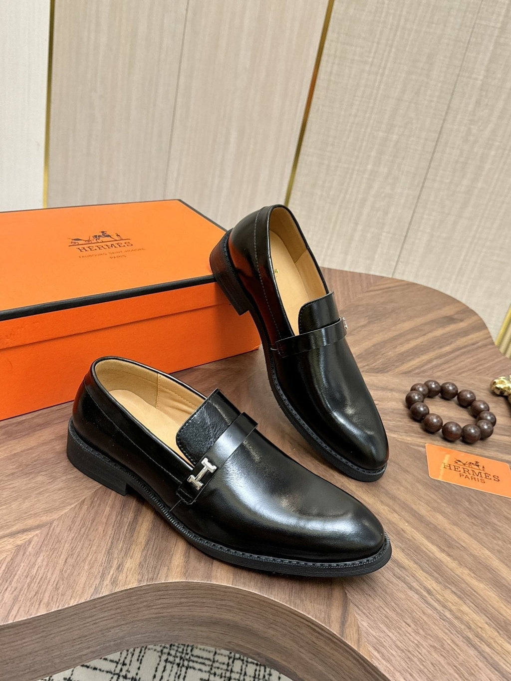 Hermès Metal H-Hardware Loafers