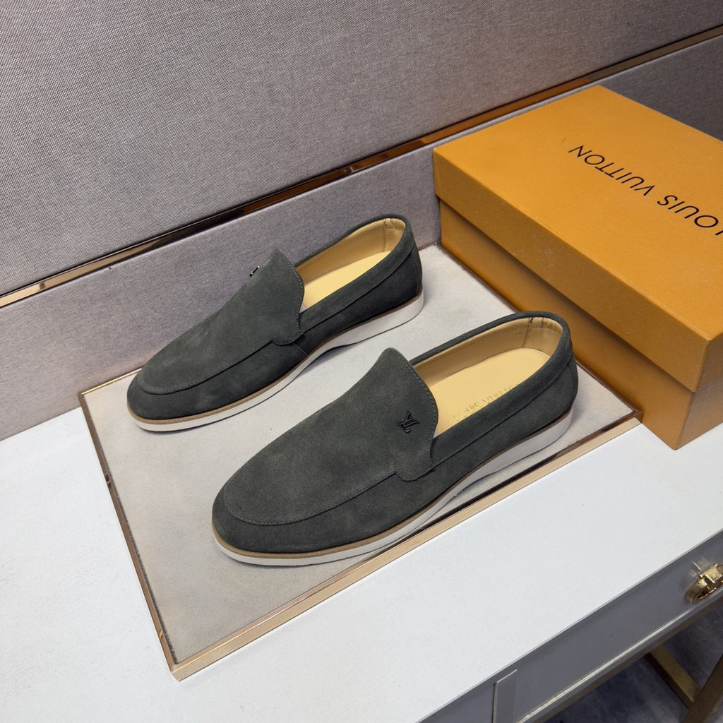 Louis Vuitton Men’s Textured Slip-On Loafers