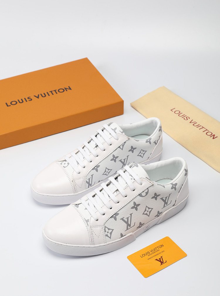 Louis Vuitton Black Monogram Panel Sneakers