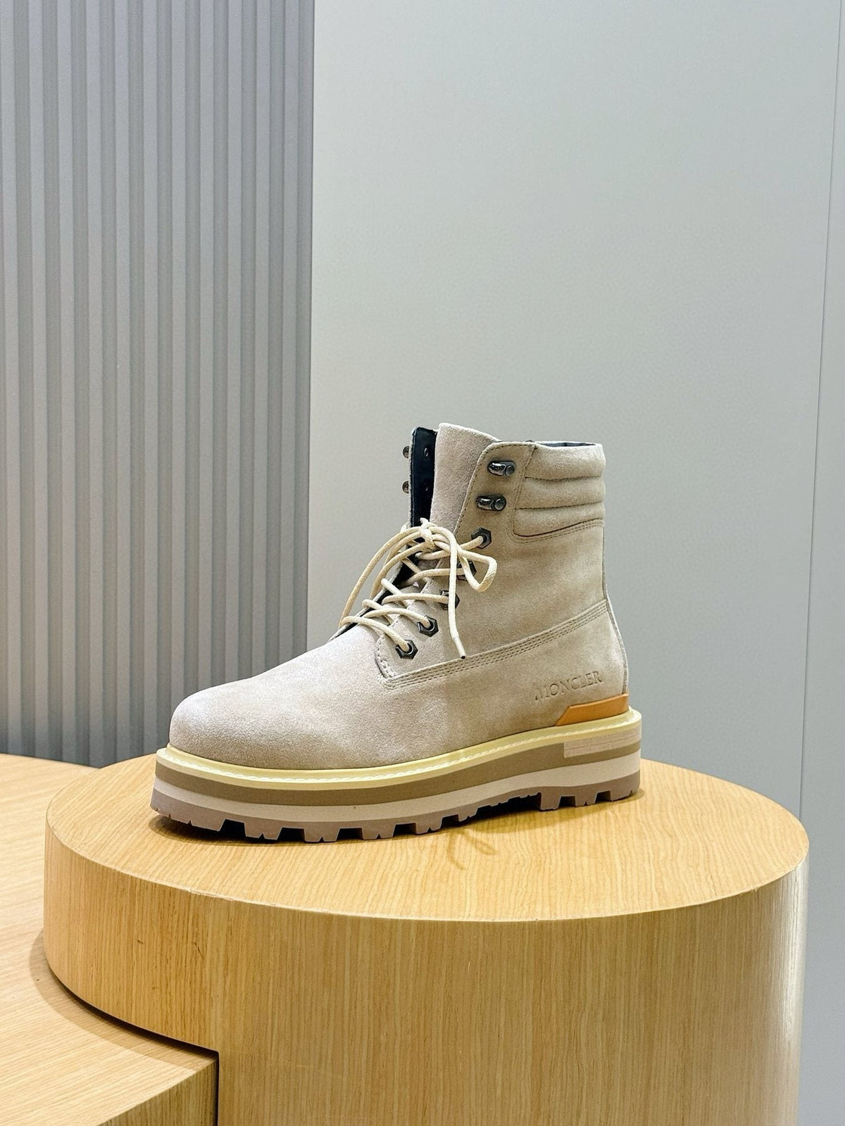Moncler Men's Suede Lace-Up Ankle Boots