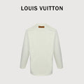 Louis Vuitton 25FW Multicolor Gradient Logo Toothbrush Embroidery Long Sleeve T-Shirt White
