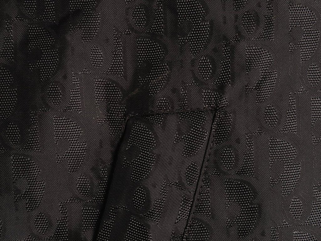 Dior 25SS Black Allover Jacquard Collared Jacket