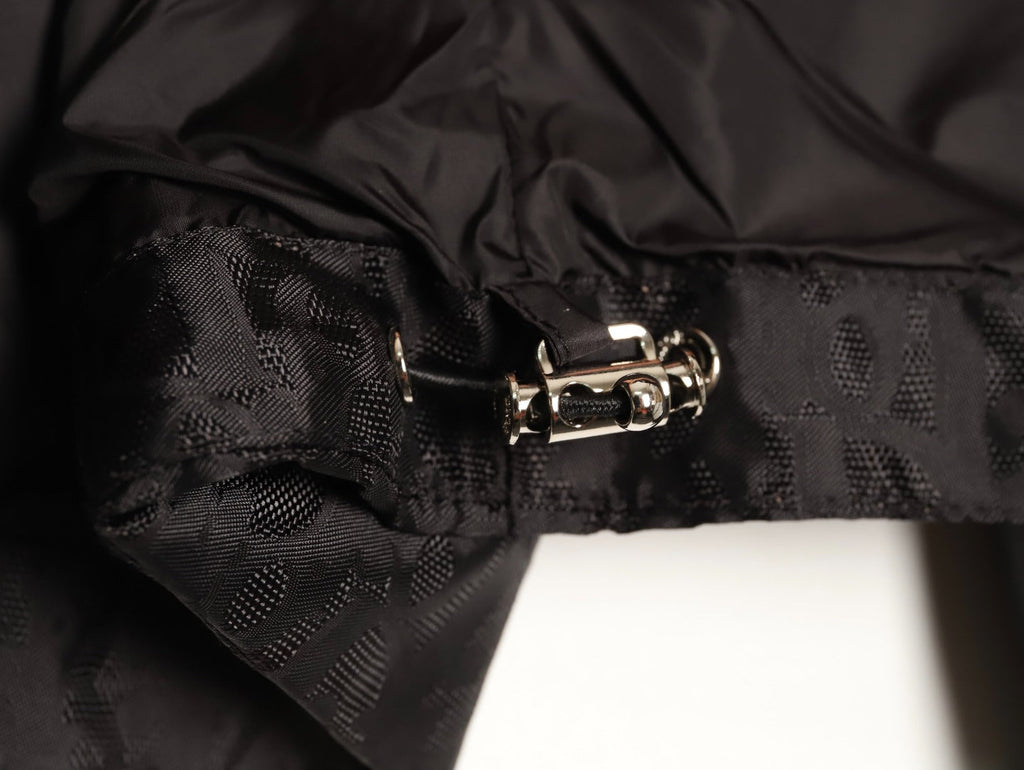 Dior 25SS Black Allover Jacquard Collared Jacket